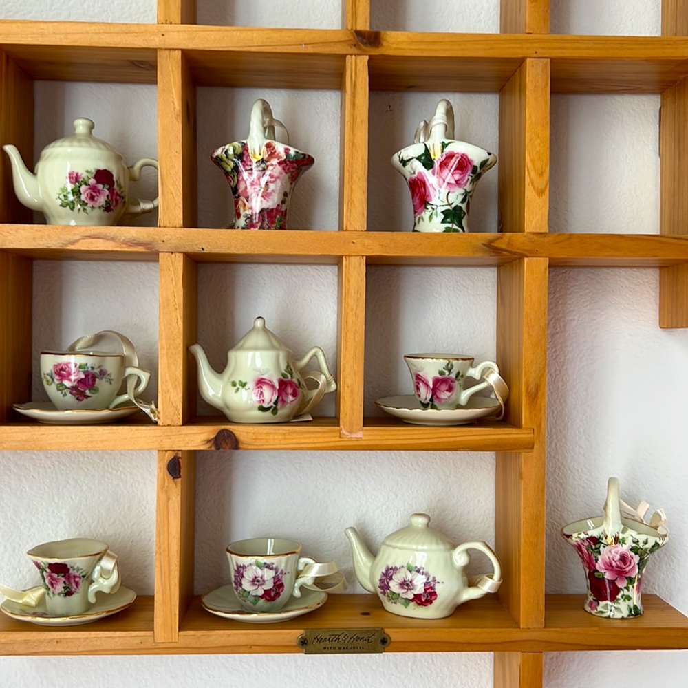 Floral Tea Set figurines/ ornaments